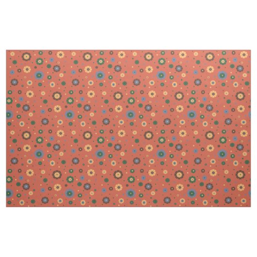 Retro-Blume Stoff (Fat Quarter (45,7 x 55,9 cm))
