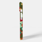 Retro-Blume, Striptöne, Muster-Fun Case-Mate iPhone Hülle (Rückseite / Links)