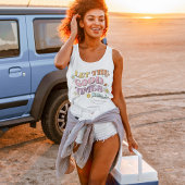 Retro Blume T - Shirt des Mitteljahrhunderts