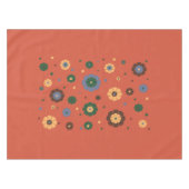 Retro Blume Tablette Tischdecke (Vorderseite (Horizontal))