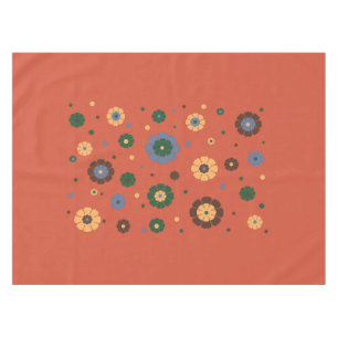 Retro Blume Tablette Tischdecke