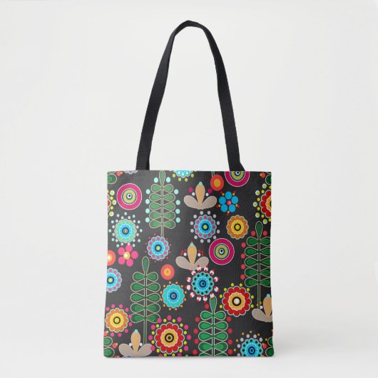 Retro, Blume Tasche (Vorderseite)