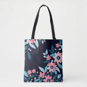 Retro-Blume Tasche (Vorderseite)