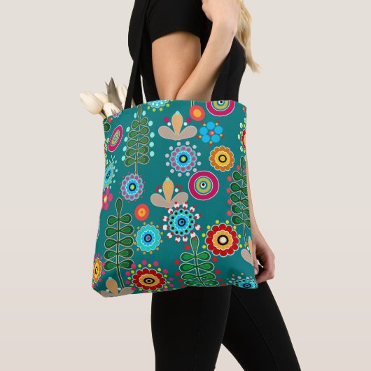 Retro, Blume Tasche (Von Nahem)