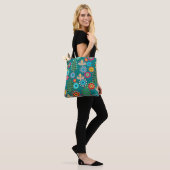 Retro, Blume Tasche (Am Model)