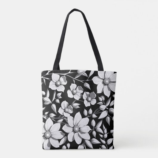 Retro-Blume Tasche (Rückseite)