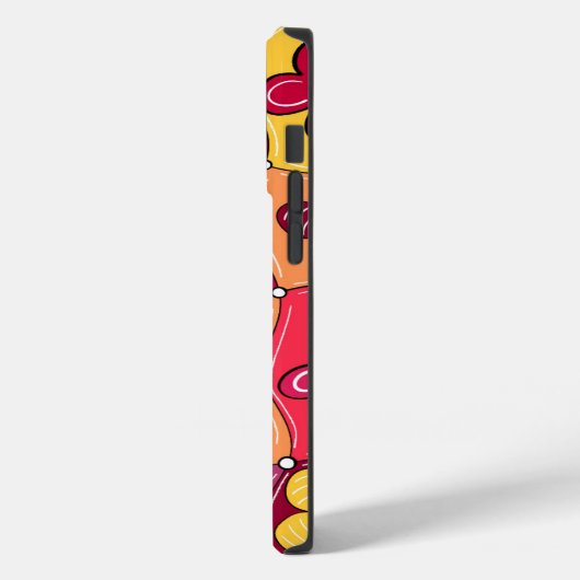 Retro-Blume Telefoncase Case-Mate iPhone Hülle (Rückseite / Links)