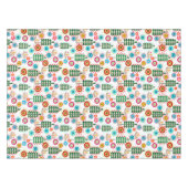 Retro, Blume Tischdecke (Vorderseite (Horizontal))