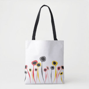 Retro-Blume Totbeutel Tasche