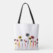 Retro-Blume Totbeutel Tasche (Rückseite)
