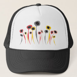 Retro Blume Trucker Hat Truckerkappe