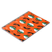 Retro Blume und Blätter nahtlos Muster. Notizblock (Linke Seite)