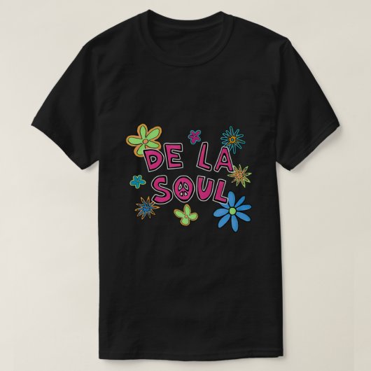 Retro-Blume und Soul Music Liebe Tribute T-Shirt (Design vorne)