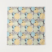 Retro, Blume Wandteppich (Vorderseite)