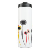 Retro-Blume Wärmespeicher Thermosbecher (Vorderseite)