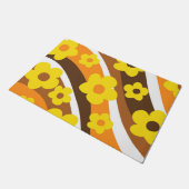 Retro Blume Wave #1 #retro #decor #art Fußmatte (Schrägansicht)