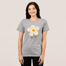 Retro-Blume, weibliche Rollen, Mutter, Ehefrau, in Tri-Blend Shirt
