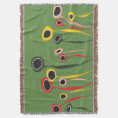 Retro-Blume wirbeln Decke (Vorderseite Vertikal)