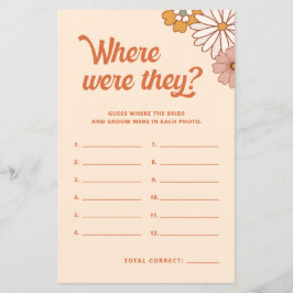 Retro-Blume, wo sie Brautparty spielen