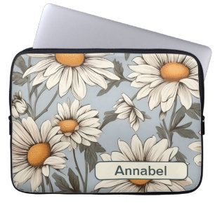 Retro-Blumen-6-Laptop-Hülle Laptopschutzhülle