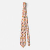 Retro-Blumen-Cottagecore-Schlips Krawatte (Vorderseite)