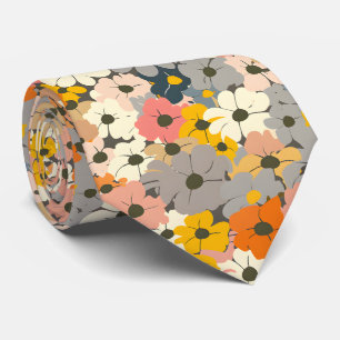 Retro-Blumen-Cottagecore-Schlips Krawatte