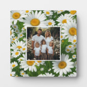 Retro-Blumen-Deko personalisieren Foto Fotoplatte (Vorderseite)