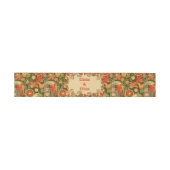 Retro-Blumen Einladungsbanderole (Flach)