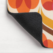 Retro Blumen-Entwurf Mousepad (Ecke)