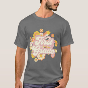 Retro-Blumen Erste 1. Klasse Lehrer-Geschenkidee l T-Shirt