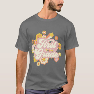 Retro-Blumen Erste 1. Klasse Lehrer-Geschenkidee l T-Shirt