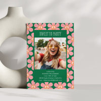 Retro-Blumen-Frieden-Rosa-Grüne-Sweet-16-Party-Fot