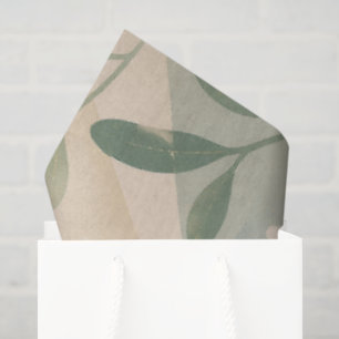 Retro-Blumen-Friedenszeichen & Tauben-Kunst  Botan Seidenpapier