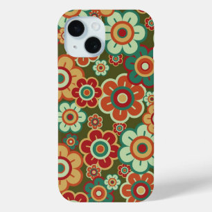 Retro Blumen-Gänseblümchen-Muster-Spaß iPhone F Case-Mate iPhone Hülle