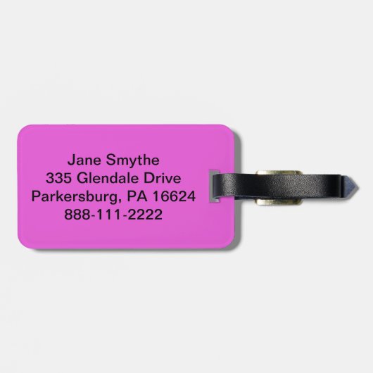 Retro Blumen-Gepäck-Umbau Gepäckanhänger (Rückseite horizontal)