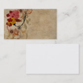 Retro Blumen Geschäfts-Karte Visitenkarte (Vorne/Hinten)