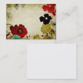 Retro Blumen Geschäfts-Karte Visitenkarte (Vorne/Hinten)