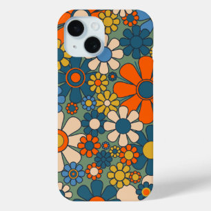 Retro-Blumen Groovy Mehrfarbig 60er 70er Floral Case-Mate iPhone Hülle