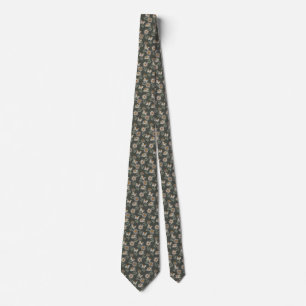 Retro-Blumen-Halsband für den Frühling Krawatte