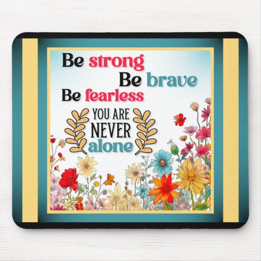 Retro-Blumen-Inspirations-Mauspad Mousepad (Vorne)