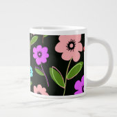 Retro Blumen Jumbo-Tasse (Rechts)