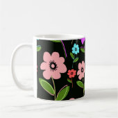 Retro Blumen Kaffeetasse (Links)