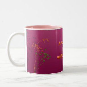 retro Blumen Keramik Tasse