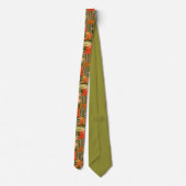 Retro-Blumen Krawatte (Rückseite)