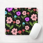 Retro Blumen Mousepad (Mit Mouse)