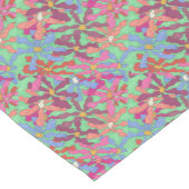 Retro Blumen-Muster Boho Entwurf Kurzer Tischläufer (Ecke)