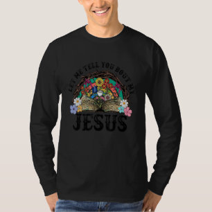 Retro-Blumen-Muster Mein Jesus-Kreuz Christlicher  T-Shirt