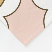 Retro Blumen: nahtlos Vintages Muster. Fleecedecke (Ecke)