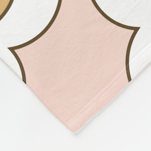 Retro Blumen: nahtlos Vintages Muster. Fleecedecke (Ecke)