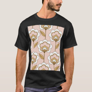 Retro Blumen: nahtlos Vintages Muster. T-Shirt
